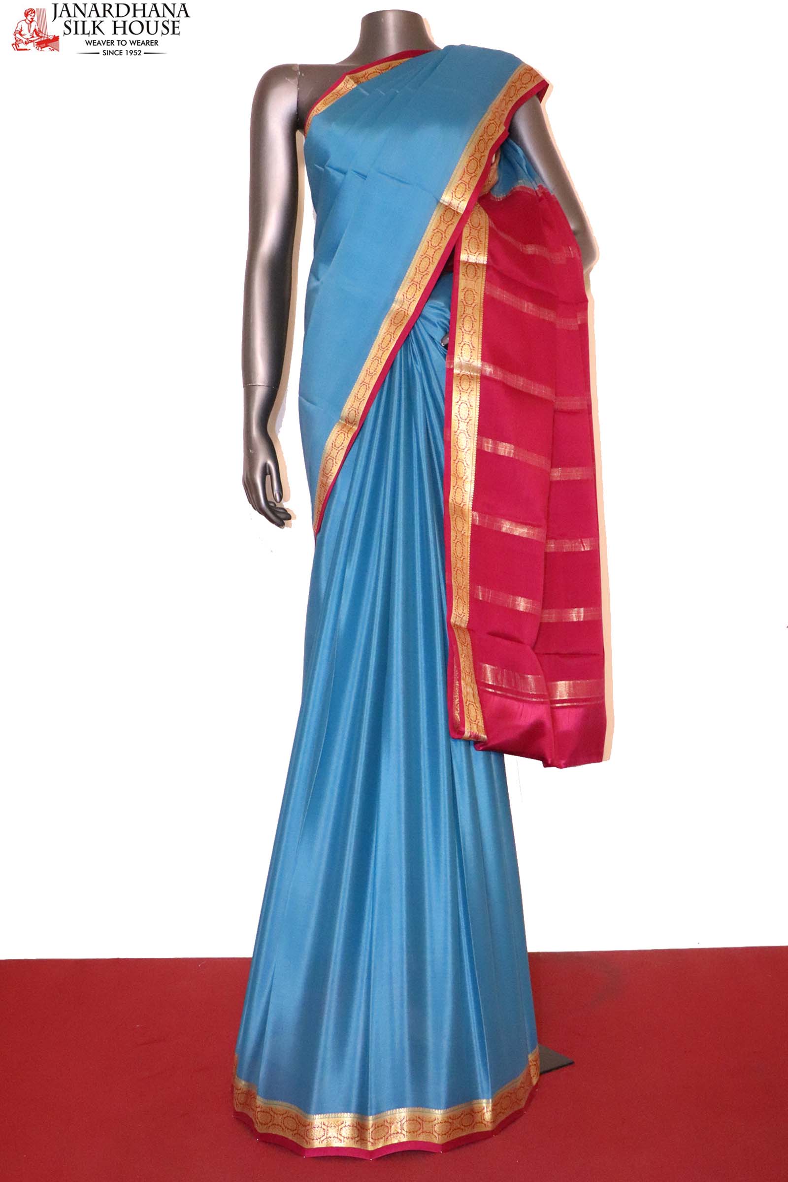 Pure Mysore Crepe Silk Saree, 6.3 m (with blouse piece) at Rs 599 in Sojat