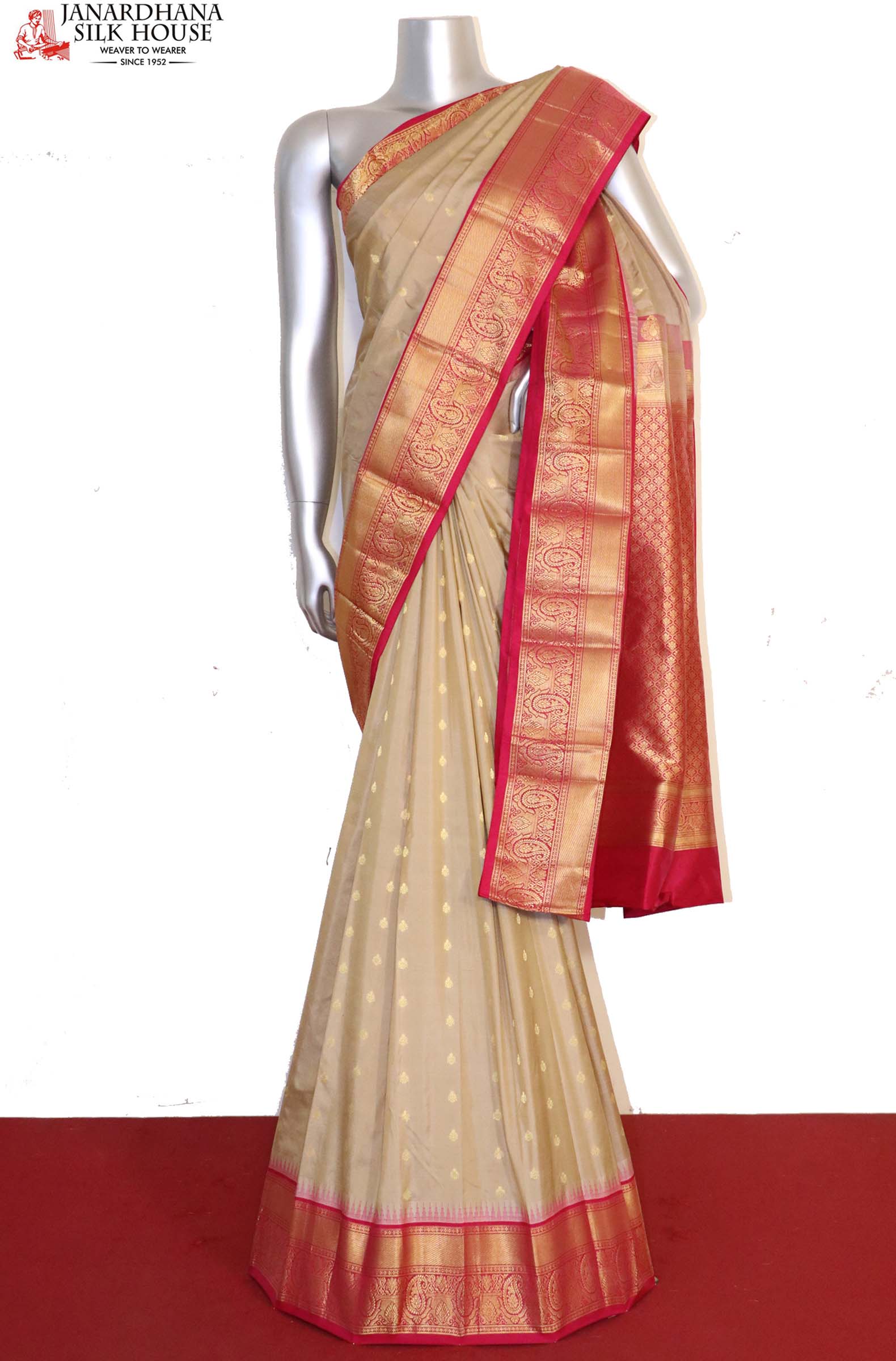 BRINLY – SOUTH COTTON SAREE - Samprada Fashions