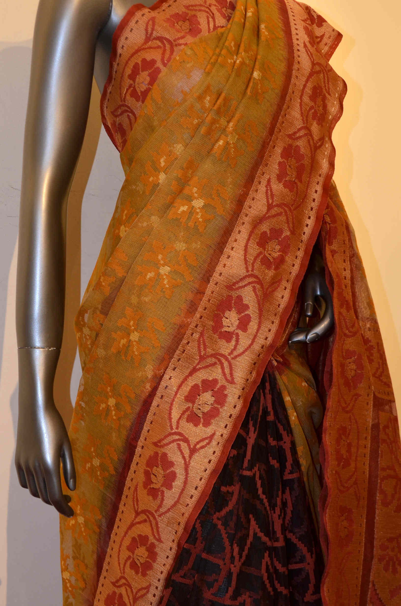 Banarasi Kora Silk Saree | Patli Handloom Banarasi Kora Silk Saree