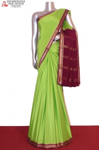 Pure zari mysore silk saree – www.vannamayil.com