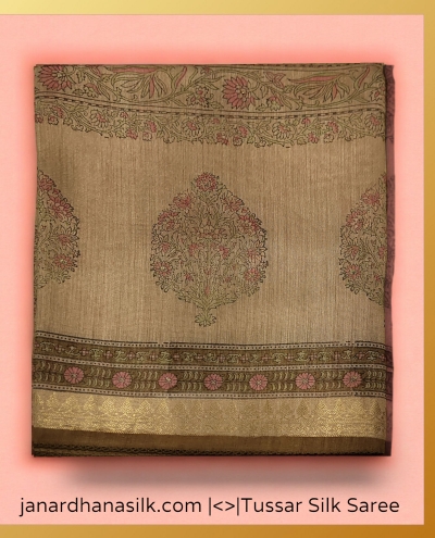 Exclusive Pure Tussar Silk Saree