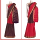 Exclusive Zari Checks Half and Half Mysore Crepe Silk Saree-Double Pallu 