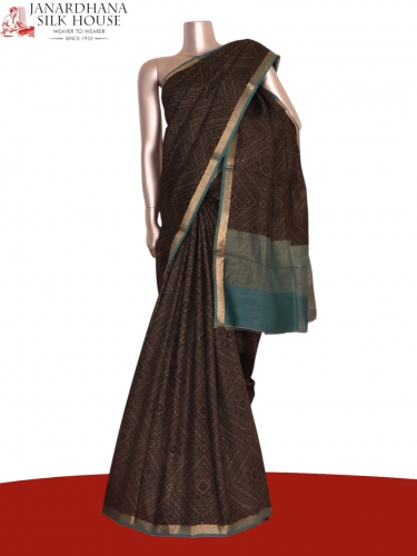 Pure Abstract Tussar Silk Saree