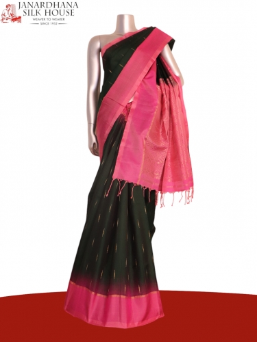 Exclusive Handloom Thread Weave Soft Silk Saree